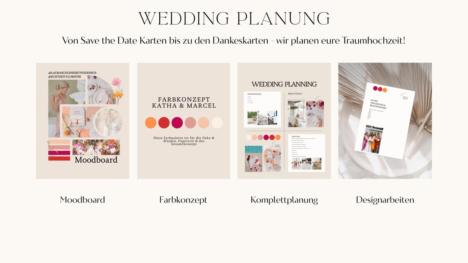 Moodboard, Farbkonzept, Komplettplanung und Designarbeiten